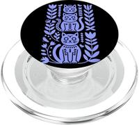 Blu Cielo Folk Art Gatti Scandinavo Boho PopSockets PopGrip per MagSafe
