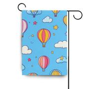 Blu Cielo Mongolfiera inverno bandiere all'aperto banner per la decorazione esterna 28x40 double sided