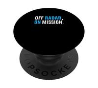 Blu Colore Off Radar, On Mission. Blu Grafica PopSockets PopGrip Adesivo