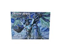 (Blu con scatola) Jinbao Transformation Blue Flame Dragon 8871B KO Deformation Figure Toys Modello PE