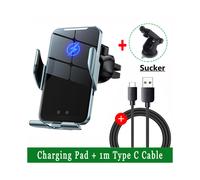 (Blu con ventosa) Caricabatterie magnetico per auto wireless da 30 W per iPhone 14, 13 e 12.