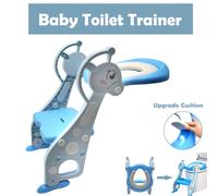 Blu Dear Bambini Vasino Training Sedile Con / Passo Scala Toilette Sedia per
