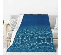 Blu Deep Ocean Print Coperta Calda Leggera Morbida Spessa Coperte Camera Da Letto Campeggio Soggiorno Viaggi