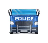 Blu Della Polizia Auto di Modo Delle Donne Piccolo Cuoio Portamonete Decorativo Titolare Della Moneta per Gli Uomini Donne Viaggio monedero Chico