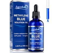 Blu di Metilene 1% | Soluzione Grado EP 100 ml, Alta Purezza 99% per Laboratorio | Flacone di Vetro Ambra con Dosatore | Uso Tecnico Professionale