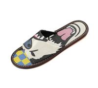 Blu e Giallo a Scacchi Siberian Husky Cane Donne Uomo Doccia Pantofole Indoor Outdoor Estate Carino personalizzato Camera da letto Scarpe per Piscina Palestra Bagno Casa zapatos cómodos para mujer