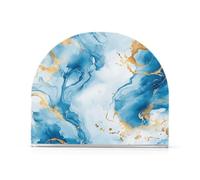 Blu e Oro Marmo Bianco Acrilico Portatovaglioli Bagno per Bagno, Ristorante Libero Portatovaglioli di Carta Decorazione per la