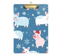 Blu e Rosa Giocoso Pig Terapia Respiratoria Appunti Plastica per Calcio Softball Coaching Dimensioni 9 x 12.5 Tabla para escribir