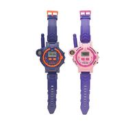 (Blu e Rosa) Walkie Talkie, Orologi e Giocattoli per Bambini: 2 Interfoni Multifunzionali con Orologio
