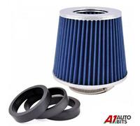 Blu Easy Fit Alto Flusso Auto Sport Filtro Aria Per VW Golf Polo Jetta Passat