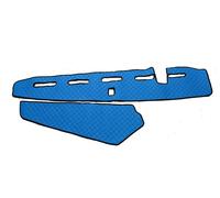 Blu Eco Pelle Cruscotto Tappetini Cover per Destra Drive Volvo FH4 W/Sensore