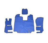 Blu Ecopelle Tappetini + Copertura Motore per Scania R 2013 - 2016 Aria Sedili