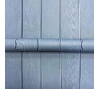 Blu Effetto Legno Carta da Parati Perline Pannello Realistico World of Wallpaper