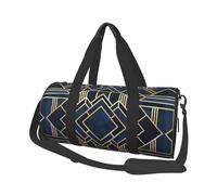 Blu fantasia Art Déco, Borsone da viaggio di grande capacità Borsa rotonda Borsa da viaggio sportiva Borsa da viaggio Borsa da fitness