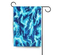 Blu Fulmine Turchese all'aperto giardino bandiere banner bandiere per esterno per la decorazione del portico 28x40 doppia faccia