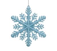 Blu Ghiaccio Brillantini Decorazioni Albero di Natale 29cm Fiocco di Neve