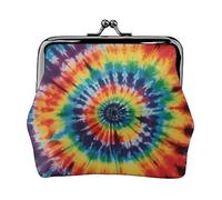 Blu Ibisco Stampato Portamonete Per Le Donne Del Raccoglitore Della Borsa Del Raccoglitore Dell'unità di elaborazione Del Sacchetto Del Cambi, Tie Dye Hippies, Taglia unica, Vintage
