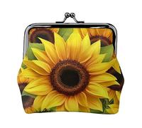 Blu Ibisco Stampato Portamonete Per Le Donne Del Raccoglitore Della Borsa Del Raccoglitore Dell'unità di elaborazione Del Sacchetto Del Cambi, Girasole, Taglia unica, Vintage