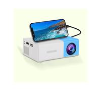 (blu) Il mini proiettore HD portatile YG300 è adatto per proiettori domestici, esterni e portatili,
