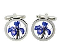 Blu Iris Gemelli IN Cromata Scatola Regalo