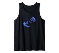 Blu Kitesurf Silhouette Sport Acquatico Estremo Canotta