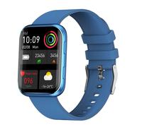 (Blu) Lo smartwatch GX08 con schermo quadrato da 1,69 pollici supporta il rilevamento della frequenza