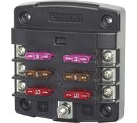 Blu Mare 5033 San Lama Fusibile Blocco W/ Fuori Cover 6 Circuito Con Bus Barca