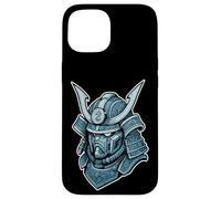 Blu Mecha Samurai Casco Tech Custodia per iPhone 15