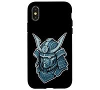 Blu Mecha Samurai Casco Tech Custodia per iPhone X/XS