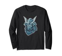 Blu Mecha Samurai Casco Tech Maglia a Manica