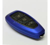 Blu Metallizzato Chiave Cover Custodia per Ford Smart Telecomando Protezione 39