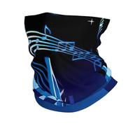 Blu Musica Stampa Sci Copertura Del Viso Freddo Sciarpa Per Gli Uomini Donne, Scaldacollo Ghetta Per Sci Corsa