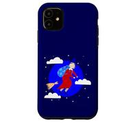 blu natale strega befana broomrider spookmas Epifania Custodia per iPhone 11