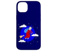 blu natale strega befana broomrider spookmas Epifania Custodia per iPhone 14 Plus