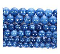 Blu Naturale Cianite Pietra Fascino Rotondo Perline Sciolto Per Gioielli Fare DIY Braccialetti Collana 6/8/10 Mm H9284 6mm circa 63Pcs