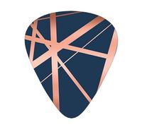 Blu navy e rame Luxe,12 pezzi di plettri per chitarra, 3 plettri di diverso spessore per chitarra acustica, basso, ukulele