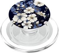 Blu Navy Estetico Carino Fiori di campo Donne Floreale PopSockets PopGrip per MagSafe