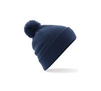 (Blu navy francese - Taglia unica) Cappello invernale unisex originale Beechfield con pompon, taglia