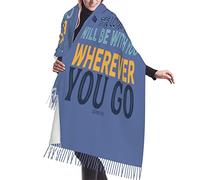 Blu Navy La Mia Grazia Ti Basta Versetto Dei Corinzi Scialle Morbido Invernale Sciarpe Scialle Elegante Foulard Con Nappe