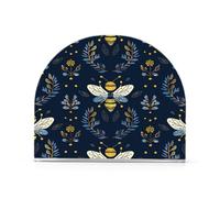Blu Navy Playful Bees Oro Acrilico Portagiovaglioli Rustico per Bagno, Ristorante Libero Distributore di Tovaglioli Nero Decorazione per la Casa