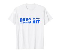Blu No 0 Days off WT Grafica Blu Maglietta