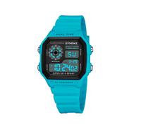 (Blu) Orologio digitale da uomo impermeabile 50M SYNOKE Orologi da polso alla moda con luce a LED e