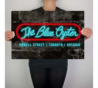 Blu Oyster Gay Asta Metallo Poster Police Academy 80s Film Man Cave Decorazione