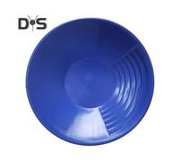 (blu) Padella manuale per la ricerca di metalli rari, resistente, con tre scanalature, portatile e leggera,