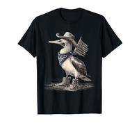 Blu Piedi Booby Cowboy Rodeo Cowgirl Western Country Maglietta