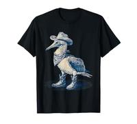 Blu Piedi Booby Cowboy Rodeo Cowgirl Western Country Maglietta