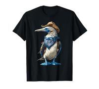 Blu Piedi Booby Cowboy Rodeo Cowgirl Western Country Maglietta