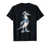 Blu Piedi Booby Cowboy Rodeo Cowgirl Western Country Maglietta