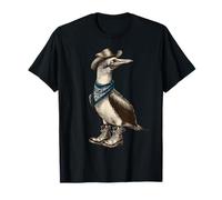 Blu Piedi Booby Cowboy Vintage Cowgirl Western Country Maglietta