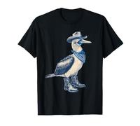 Blu Piedi Booby Cowboy Vintage Cowgirl Western Country Maglietta